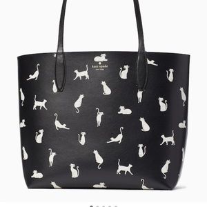 Kate Spade Large Black Whiskers Tote